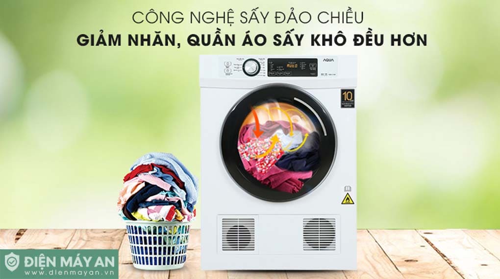 Máy sấy thông hơi Aqua 7 kg AQH-V700FW
